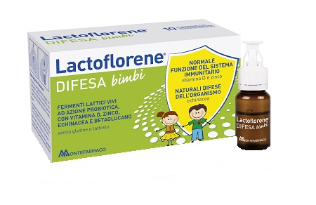 LACTOFLORENE DIFESA BAMBINI 10 FLACONI 100 ML - farmachicca