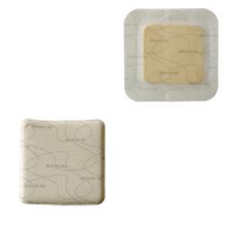 MEDICAZIONE BIATAIN IN SCHIUMA DI POLIURETANO A RILASCIO DI ARGENTO CON BORDO ADESIVO 12,5X12,5 CM 5 PEZZI - farmachicca