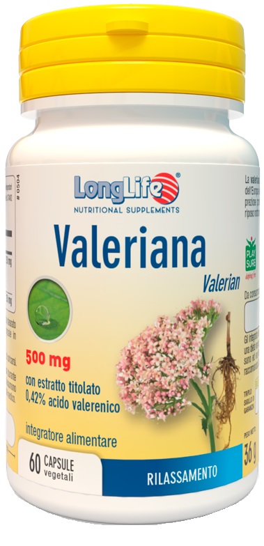 LONGLIFE VALERIANA 60 CAPSULE 500 MG - farmachicca