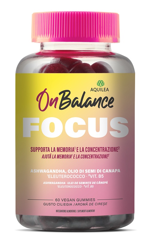 AQUILEA ON BALANCE FOCUS 60 GUMMIES - farmachicca