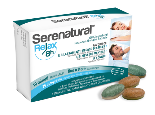 SERENATURAL RELAX 8H 20 COMPRESSE - farmachicca