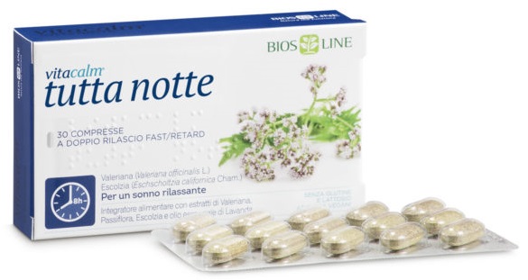 VITACALM TUTTA NOTTE FAST/RETARD 30 COMPRESSE - farmachicca