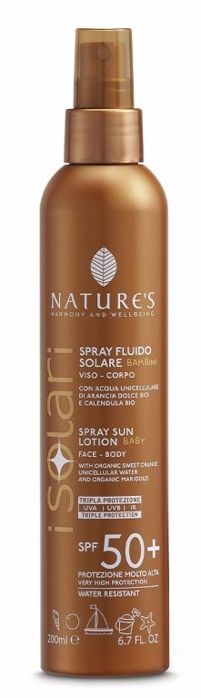 NATURES I SOLARI SPRAY FLUIDO BAMBINI SPF50+ 200 ML - farmachicca