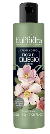 EUPHIDRA CREMA CORPO IDRATANTE CILIEGIO IN FLACONE CON ETICHETTA - farmachicca
