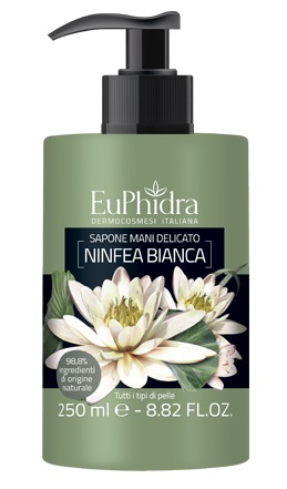 EUPHIDRA SAPONE LIQUIDO MANI NINFEA IN FLACONE CON ETICHETTA DISPENSER - farmachicca