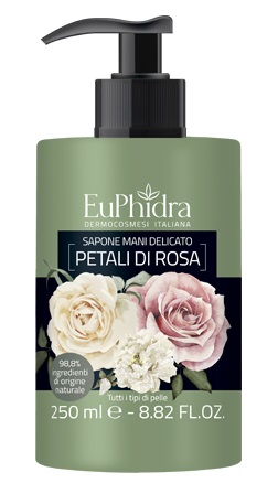 EUPHIDRA SAPONE LIQUIDO MANI ROSA IN FLACONE CON ETICHETTA DISPENSER - farmachicca