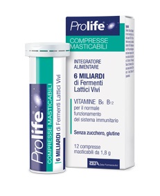PROLIFE COMPRESSE MASTICABILI INTEGRATORE ALIMENTARE IN TUBETTO CON ASTUCCIO - farmachicca