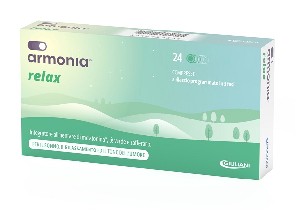 ARMONIA RELAX 1 MG A BASE DI MELATONINA 24 COMPRESSE - farmachicca