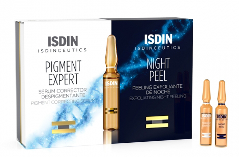 ISDINCEUTICS ROUTINE ANTIMACCHIE ISDINCEUTICS PIGMENT EXPERT 10 FIALE GIORNO + ISDINCEUTICS NIGHT PEEL 10 FIALE NOTTE - farmachicca