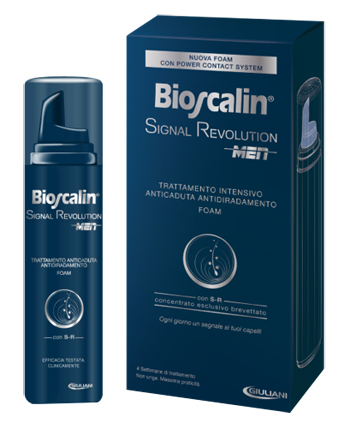 BIOSCALIN SIGNAL REVOLUTION MEN TRATTAMENTO INTENSIVO ANTICADUTA ANTIDIRADAMENTO FOAM 75 ML - farmachicca