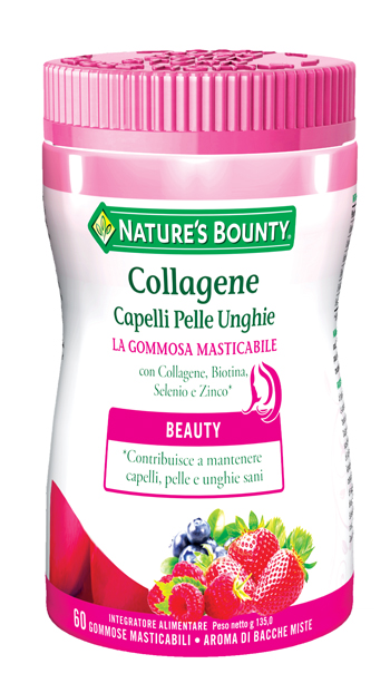 COLLAGENE CAPELLI PELLE UNGHIE 60 GOMMOSE MASTICABILI - farmachicca