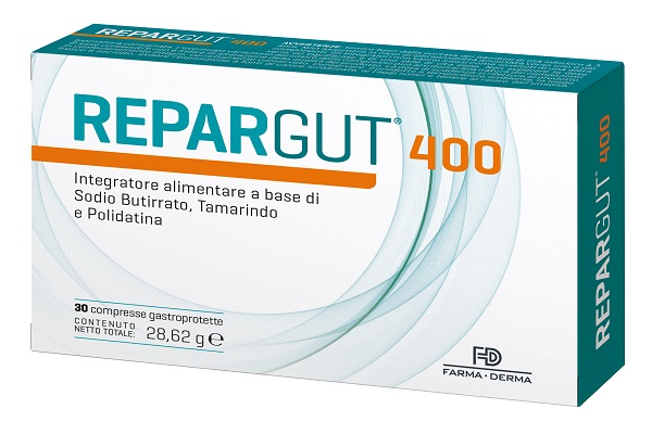 REPARGUT 400 30 COMPRESSE - farmachicca