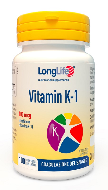 LONGLIFE VITAMIN K 100MCG 100 COMPRESSE - farmachicca