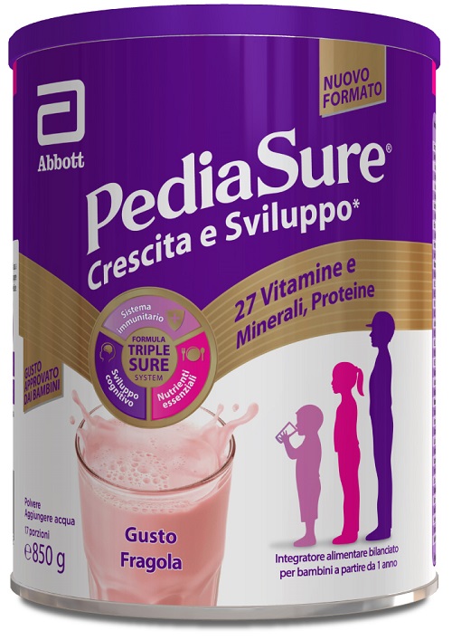 PEDIASURE CRESCITA&SVILUPPO FRAGOLA 850 G - farmachicca