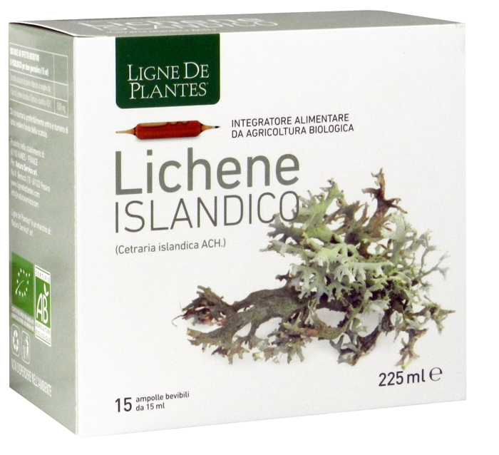LIGNE DE PLANTES LICHENE ISLANDICO 15 AMPOLLE X 15 ML - farmachicca