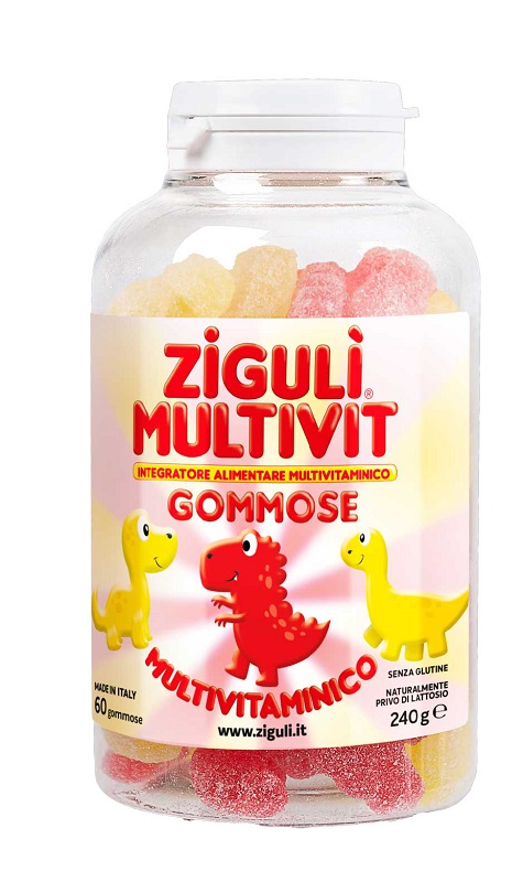 ZIGULI MULTIVIT FRAGOLA E BANANA 60 GOMMOSE - farmachicca