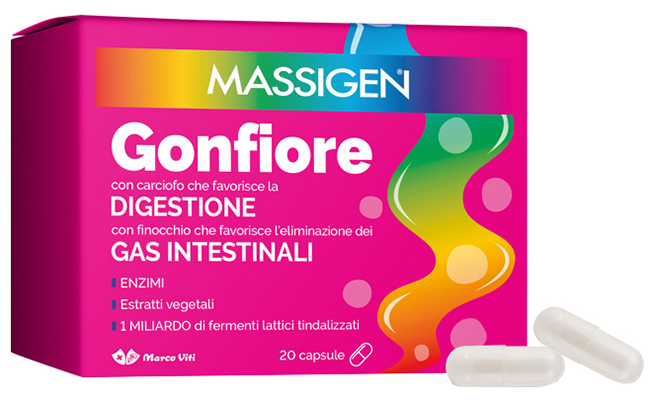 MASSIGEN GONFIORE 20 CAPSULE - farmachicca