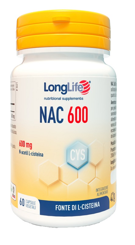 LONGLIFE NAC 600MG 60 CAPSULE - farmachicca