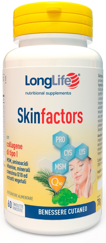 LONGLIFE SKIN FACTORS 60 TAVOLETTE RIVESTITE - farmachicca