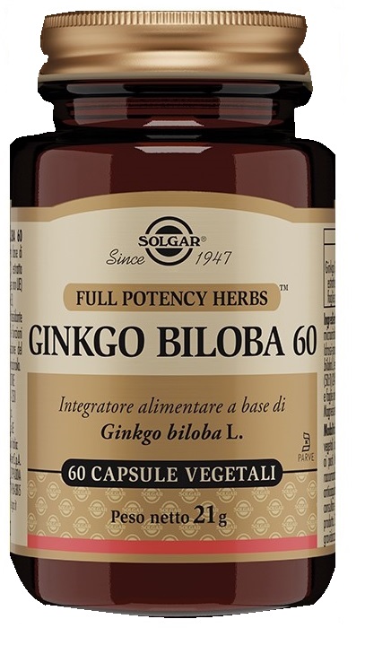 GINKGO BILOBA 60 60 CAPSULE VEGETALI - farmachicca