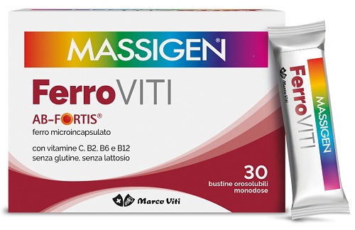 MASSIGEN FERROVITI 30 BUSTINE OROSOLUBILI - farmachicca