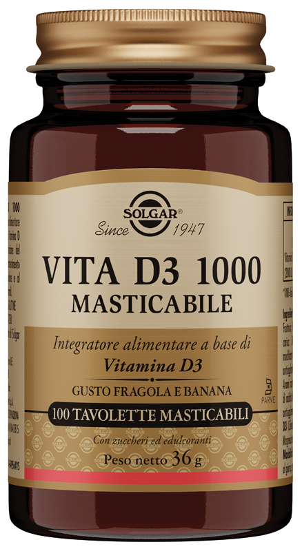 VITA D3 1000 100 TAVOLETTE MASTICABILI - farmachicca