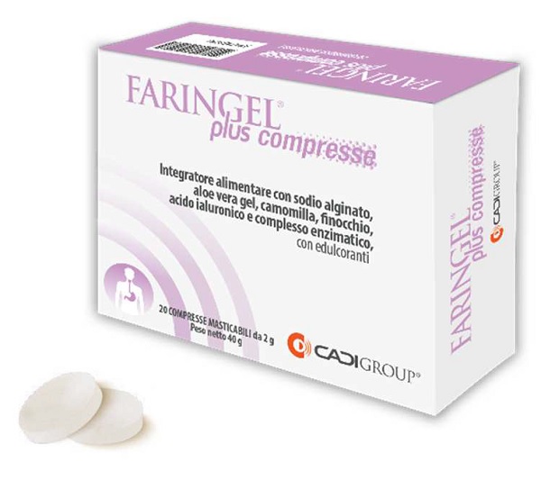 FARINGEL PLUS 20 COMPRESSE MASTICABILI - farmachicca