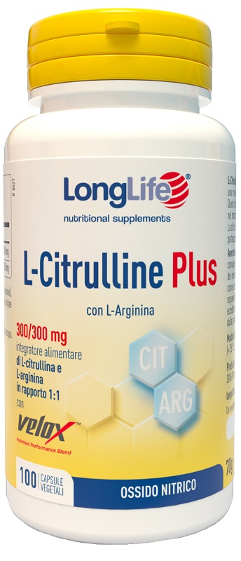 LONGLIFE L-CITRULLINE PLUS 100 CAPSULE VEGETALI - farmachicca