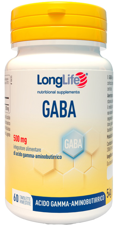 LONGLIFE GABA 500MG 60 TAVOLETTE RIVESTITE - farmachicca