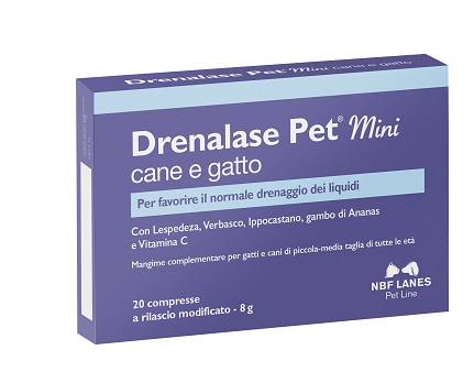 DRENALASE PET MINI CANE GATTO 20 COMPRESSE - farmachicca