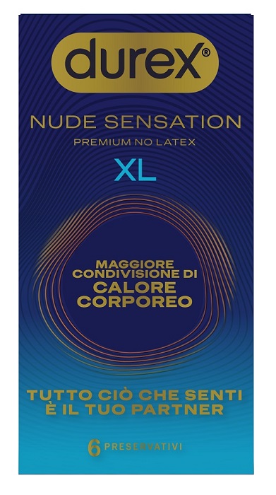 PRESERVATIVO DUREX NUDE SENSATION XL 6 PEZZI - farmachicca