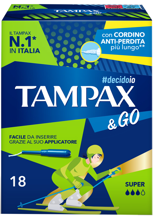 TAMPAX &GO SUPER 18 PEZZI - farmachicca