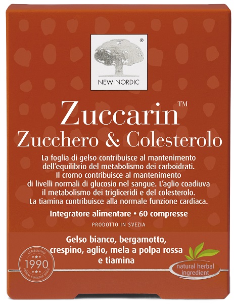 ZUCCARIN ZUCCHERO & COLESTEROLO 60 COMPRESSE - farmachicca