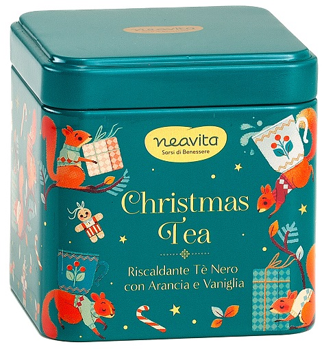 NEAVITA MELANGE CHRISTMAS TEA FILTROSCRIGNO IN BARATTOLINO VERDE DI NATALE - farmachicca