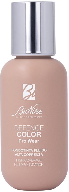 DEFENCE COLOR PRO WEAR FONDOTINTA FLUIDO ALTA COPRENZA N4 BEIGE 50 ML - farmachicca