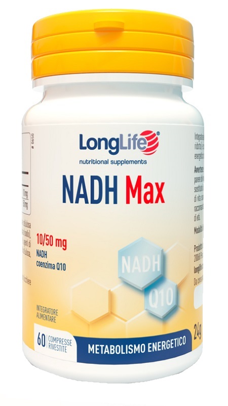 LONGLIFE NADH MAX 60 COMPRESSE RIVESTITE - farmachicca