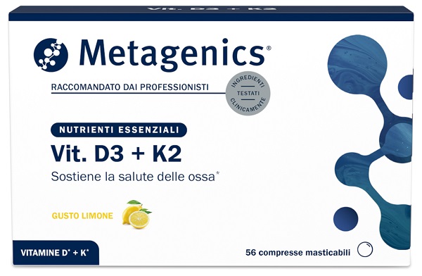 VIT D3+K2 56 COMPRESSE MASTICABILI - farmachicca