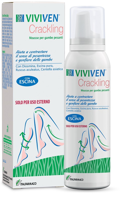 VIVIVEN CRACKLING MOUSSE GAMBE PESANTI 150 ML - farmachicca