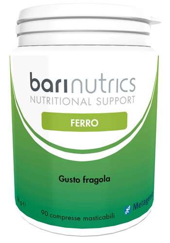 BARINUTRICS FERRO FRAGOLA ITA 90 COMPRESSE - farmachicca