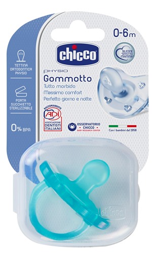 CHICCO GOMMOTTO IN SILICONE BOY 0-6 MESI 1 PEZZO - farmachicca