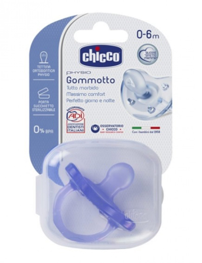 CHICCO GOMMOTTO IN SILICONE COLOR 0-6 MESI 1 PEZZO - farmachicca