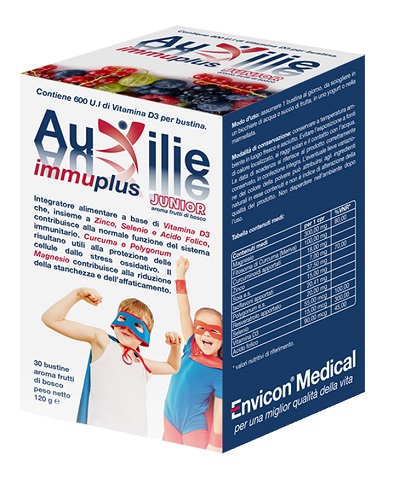 AUXILIE IMMUPLUS JUNIOR SOLUBILE 30 STICK PACK - farmachicca
