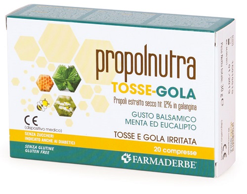 PROPOLNUTRA TOSSE-GOLA 20 COMPRESSE - farmachicca