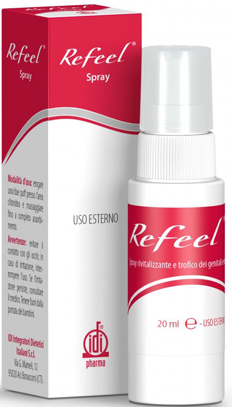 REFEEL SPRAY RIVITALIZZANTE E TROFICO DEI GENITALI ESTERNI FEMMINILI 20 ML - farmachicca