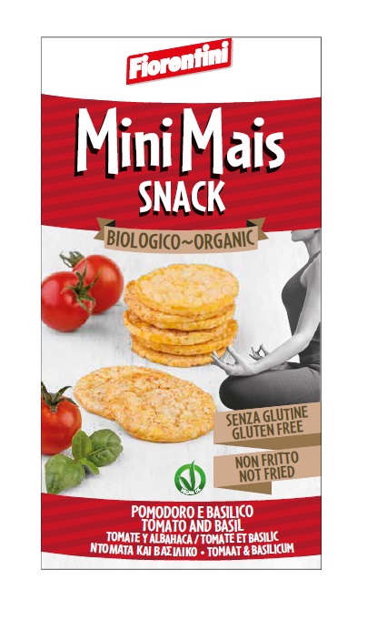BIO MINI MAIS SNACK AL POMODORO E BASILICO 50 G - farmachicca