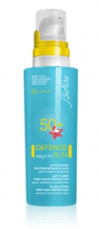 DEFENCE SUN 50+ BABY&KID LATTE FLUIDO PROTEZIONE MOLTO ALTA 125 ML - farmachicca