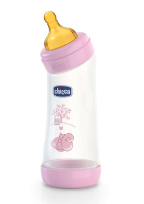 CHICCO BIBERON WELL BEING ANGOLATO IN POLIPROPILENE GIRL DA 250 ML NORMAL LATTICE - farmachicca