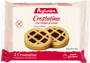 AGLUTEN CROSTATINA CON CREMA DI CACAO 180 G - farmachicca