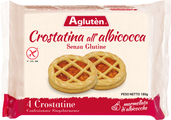 AGLUTEN CROSTATINA ALL'ALBICOCCA 180 G - farmachicca