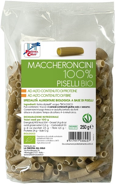 MACCHERONCINI PISELLI100% BIO - farmachicca